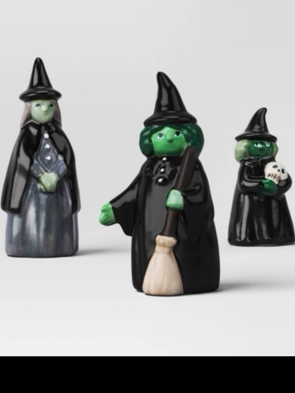 3pc Witch Mini Mantle Ceramic DecorativeAccent Set - Hyde and EEK!